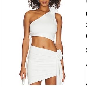 Lovers + Friends Maggie MacDonald Cordelia Mini Skirt and Top XS